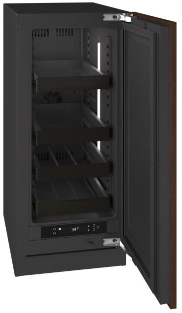 U-Line®  Seamless Collection 15" 2.8 Cu. Ft. Panel Ready Beverage Center with Solid Door-3