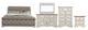 Liberty Furniture Abbey Park 5-Piece Antique White/Weathered Brown Queen Upholstered Sleigh Bedroom Set-0