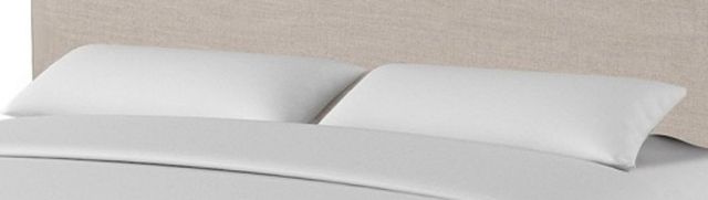 Parker House® Heavenly Flax Natural Queen Panel Bed with Comfort Pillows-1