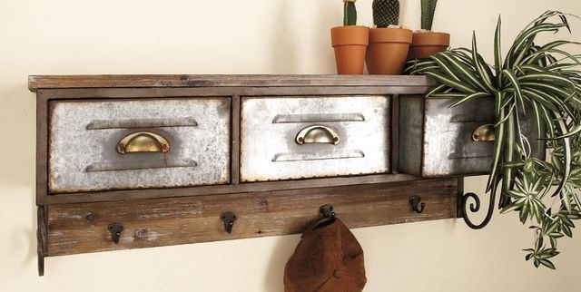 Deco Marche Brown Wall Shelf-3