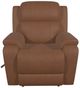 La-Z-Boy® Dorian Mocha Leather Manual Rocker Recliner-1