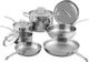 Thor Kitchen® 10-Piece Stainless Steel Tri-ply Cookware Set-0