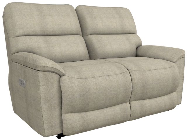 La-Z-Boy® Brooks Taupe Power Reclining Loveseat with Headrest-0