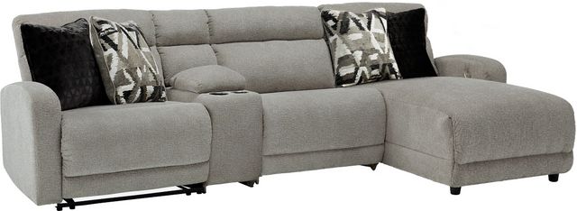 Signature Design by Ashley® Colleyville 4-Piece Stone Power Reclining Right Arm Facing Sectional with Chaise-0