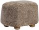 Four Hands Bilbury Taupe Shearling Oval Ottoman-0