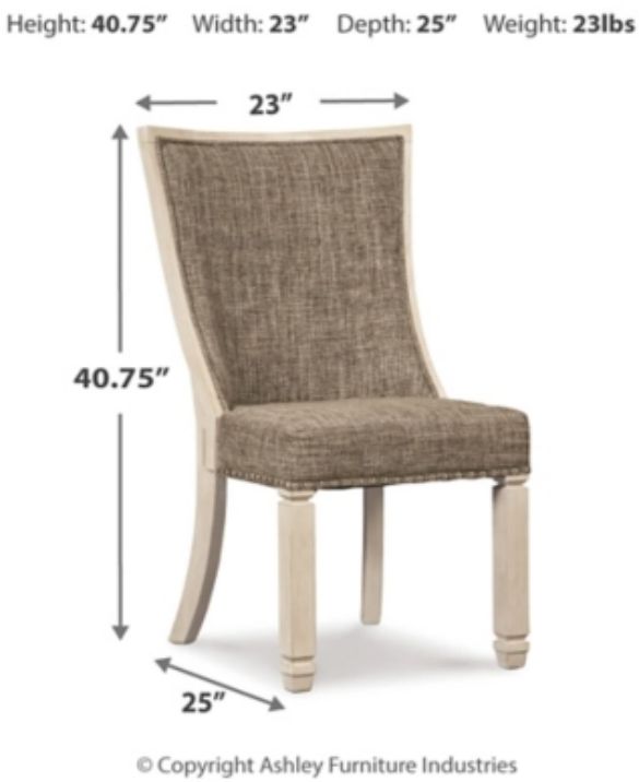 Signature Design by Ashley® Bolanburg Two-Tone Upholstered Dining Side Chair-1