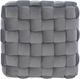Powell® Neva Gray Square Ottoman Stool-3