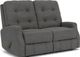 Flexsteel® Devon Gray Storm Reclining Loveseat-0