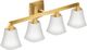 Moen® Voss™ Brushed Gold Four Globe Bath Light-0