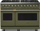 Viking® 5 Series 48" Martini Pro Style Dual Fuel (NG) Range with Brushed Brass Trim-0