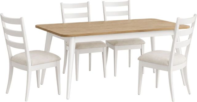 aspenhome® Astoria 5-Piece Pearl Rectangular Dining Set-0