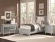 Vaughan-Bassett Bonanza Gray/Linen Twin Upholstered Panel Storage Bed-1