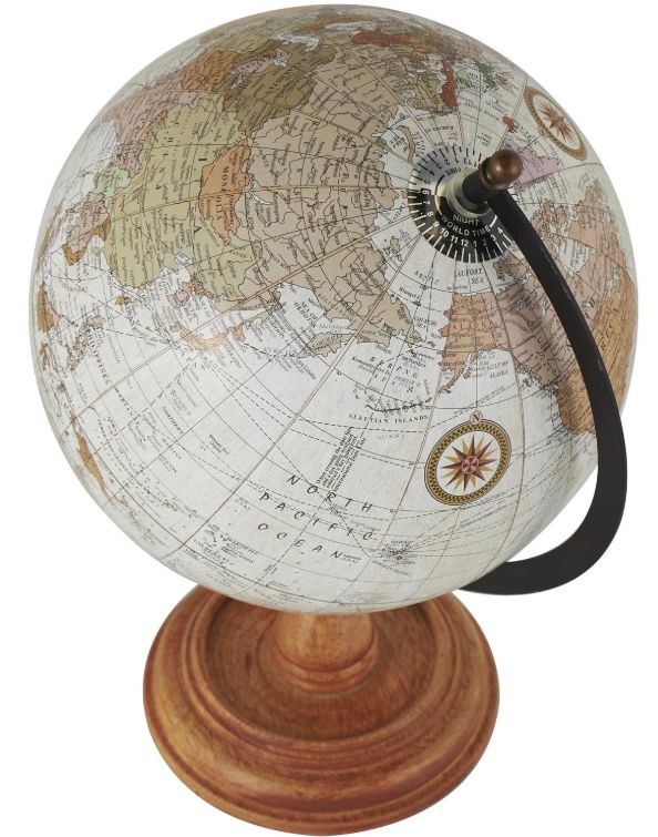 Deco Marche Brown 13" Globe-1