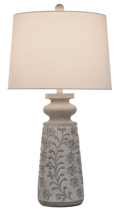 StyleCraft Grayson/Rubbed White Table Lamp-1