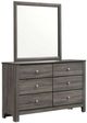 Elements International Sami Gray Dresser and Mirror Set-0