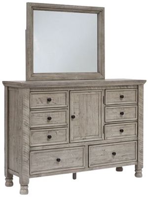 Millennium by Ashley Dresser and Mirror Millennium by Ashley Harrastone Weathered Light Gray Dresser and Mirror