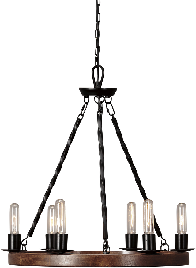 Signature Design by Ashley® Plato Brown Black Pendant Light-0