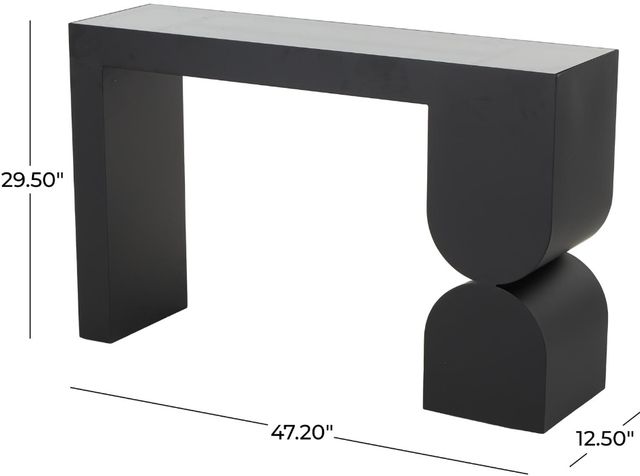 Deco Marche Black Console Table-3