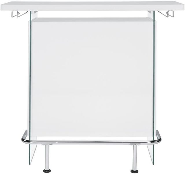 Coaster® Bar Unit with Footrest and Glass Side Panels-2