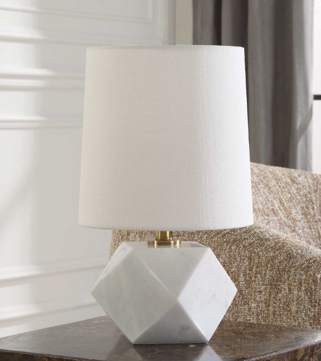Uttermost® A Cut Above Antique Brass Table Lamp-1