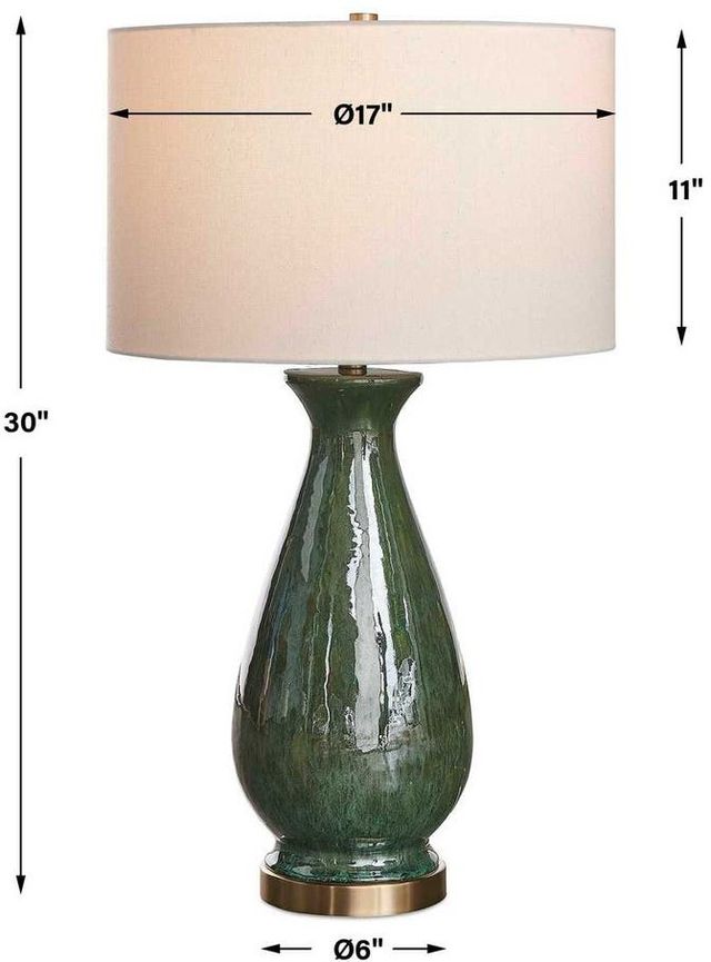 Uttermost® Colestin Deep Green Table Lamp-2