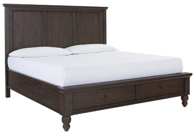aspenhome® Cambridge Classic Cherry King Storage Panel Bed-0