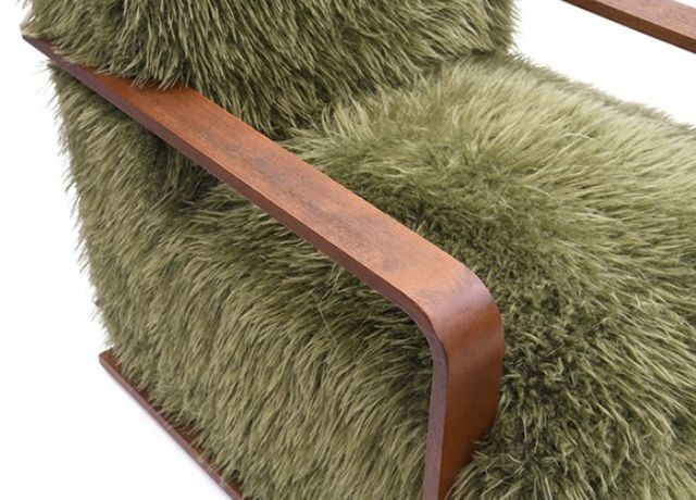Furniture of America® Elardo Green Accent Chair-3
