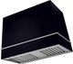 La Cornue Loge Series 44" Matte Black Wall Mounted Range Hood with Satin Chrome Trim-0