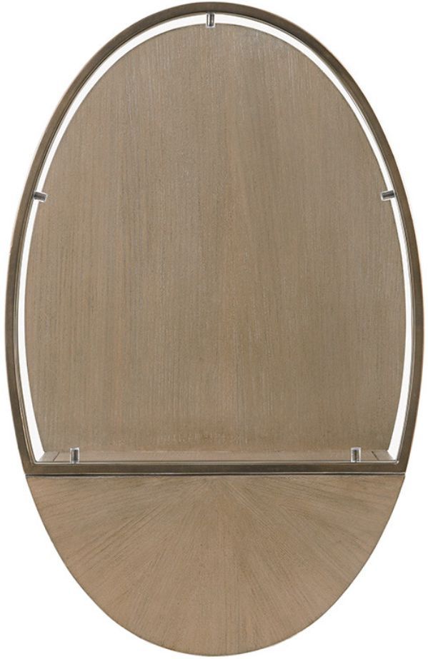 Lexington Home Shadow Play Highball Clear Top End Table with Brown Base-2