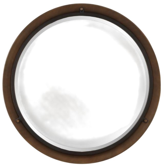 Uttermost® Porthole Rubbed Bronze Round Mirror-0