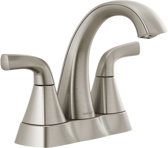 Peerless Parkwood® Brushed Nickel 6" 2-Handle Centerset Lavatory Faucet-0