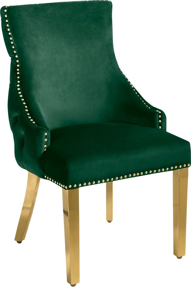 Meridian Furniture Tuft Green Velvet Dining Chair-0