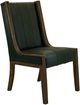 International Furniture Direct Balam Brown/Green Leather Dining Side Chair-0