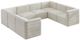 Meridian Furniture Quincy 8-Piece Cream Modular Sectional-0