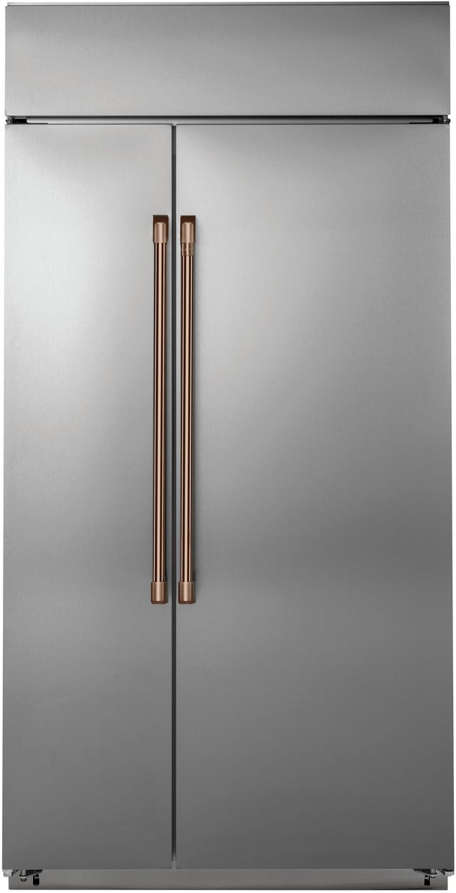 Café™ Brushed Copper Refrigeration Handle Kit-1