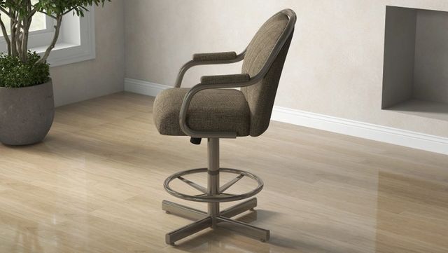 Chromcraft Customizable Bridges Swivel Tilt Counter Height Dining Stool-1