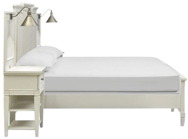 Magnussen Home® Willowbrook 3-Piece Egg Shell White/Natural Upholstered Queen Wall Bedroom Set-3
