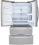 LG 36 in. 27.8 Cu. Ft. Print Proof Stainless Steel French Door Refrigerator-4