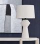 Bassett Mirror Ella Matte White Table Lamp-4