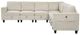 Homelegance® Walterboro 7-Piece Beige Modular Sectional with Storage and Reclining Back Rest-2