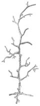 A & B Home Alvada Gleaming Silver Tree Jewelry Rack-0
