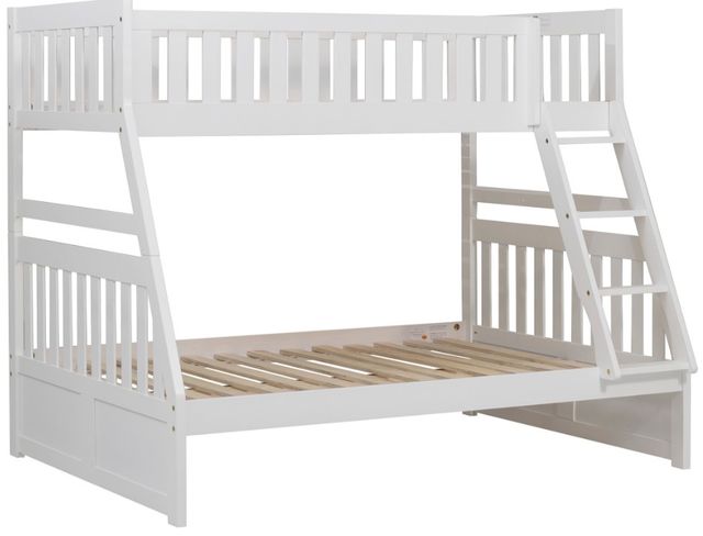 Homelegance® Galen White Twin/Full Bunk Bed-3