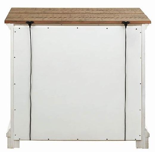 Coaster® Celeste Rustic Latte And Vintage White Nightstand-1