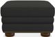 La-Z-Boy® Pembroke Charcoal Ottoman with Brass Nailhead Trim-0
