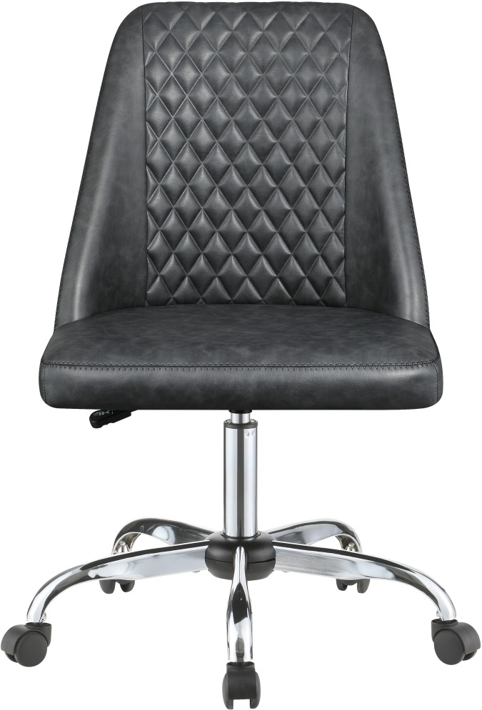 Grey and chrome office chair discount