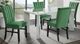 Elements International Bellini 5-Piece Emerald/White Rectangular Dining Set-0