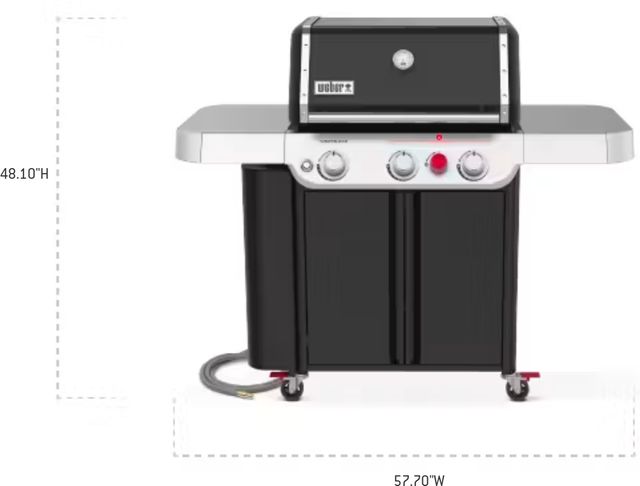 Weber® Genesis E-330 3-Burner Black Freestanding Natural Gas Grill-1