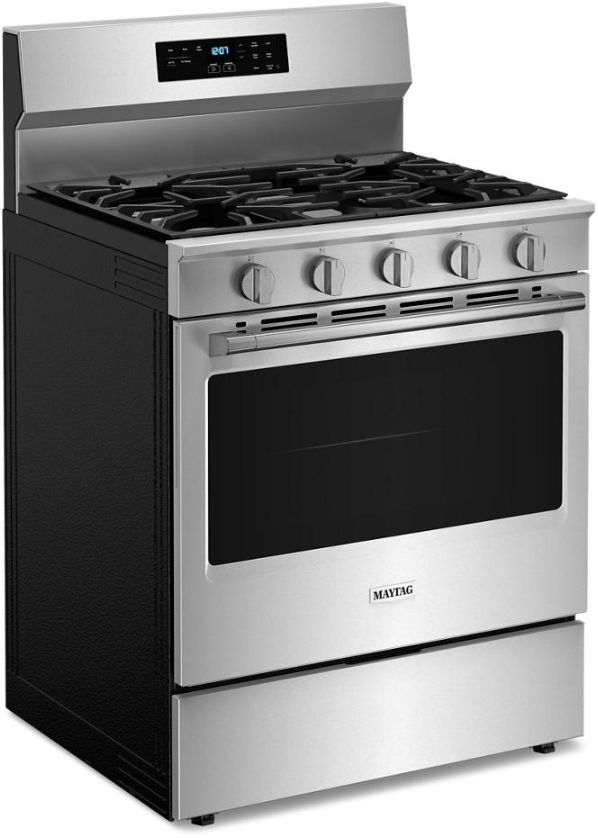 Maytag® 30" Fingerprint Resistant Stainless Steel Freestanding Gas Range-1