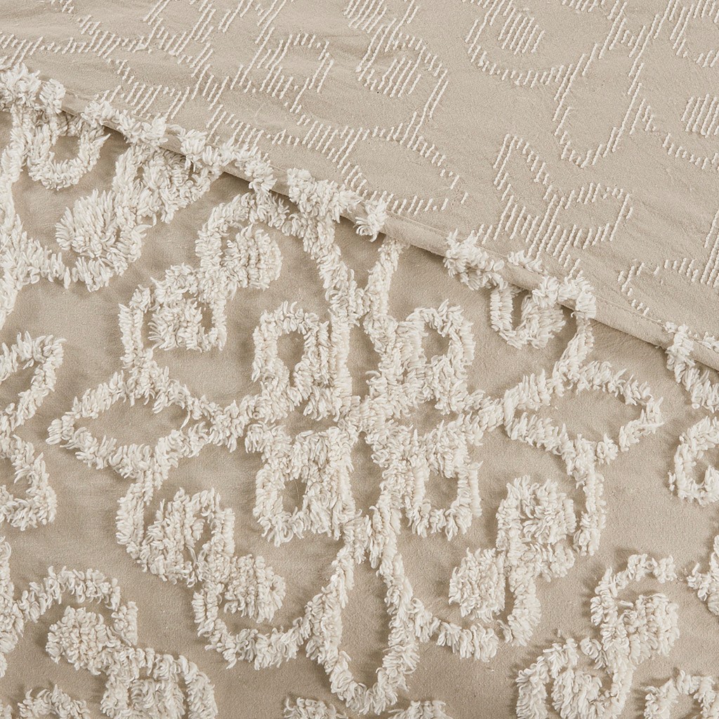 Olliix by Madison Park Sabrina 3 Piece Taupe King/California