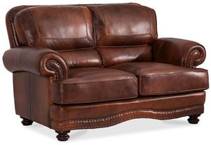 Cowboy Top-Grain Leather Loveseat